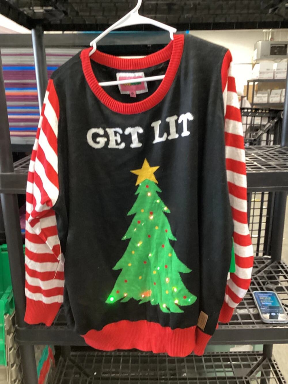 Tipsy Elf light up Christmas sweater size 1x